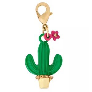 Green Cactus & Pink Charm